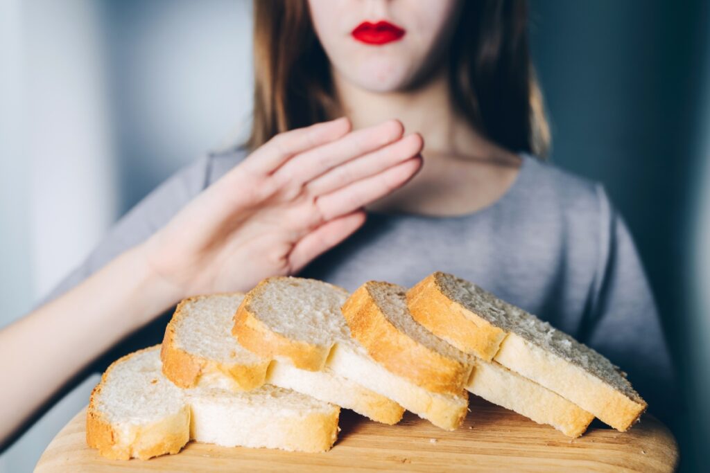 rejecting bread with gluten