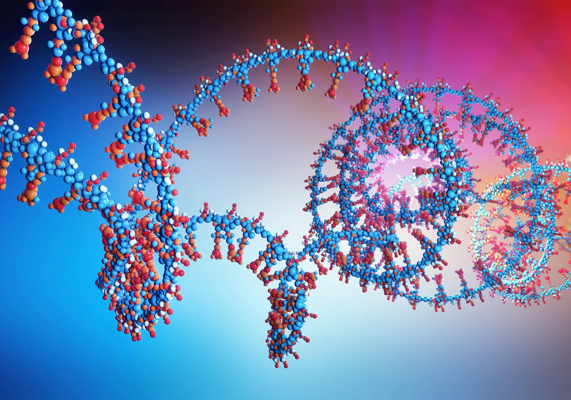 molecule of a huge protein