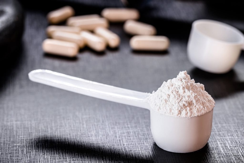 spoon of leucine, recommended supplement to increase strength, power and muscle mass