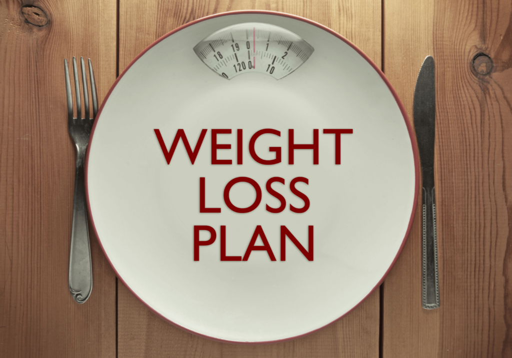 weight loss plan plate