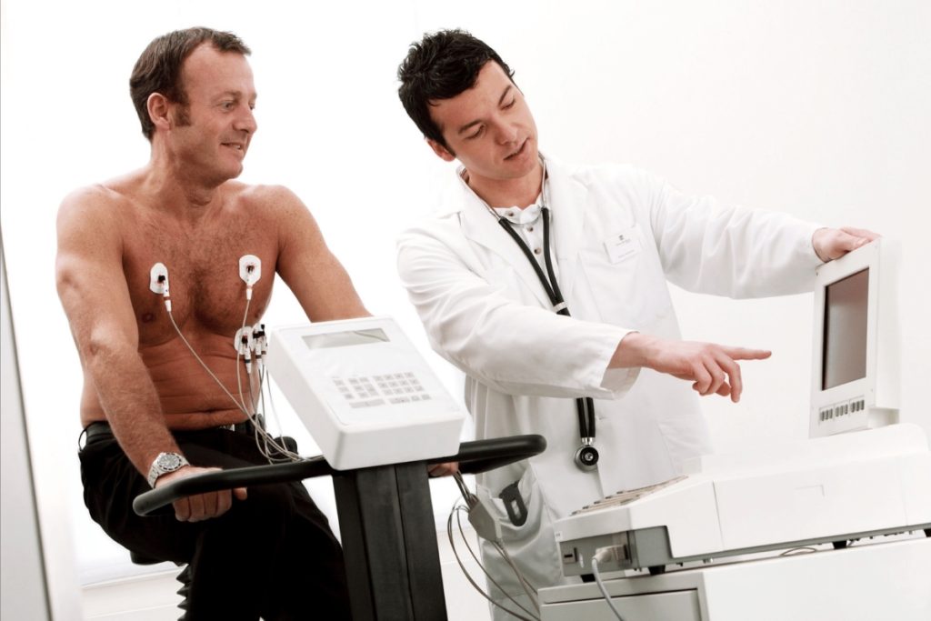 men doing metabolic test