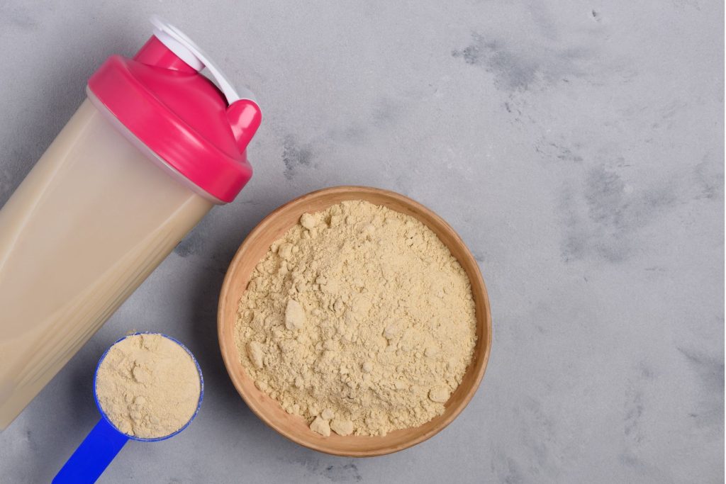 Plant-based protein powder as a complete vegan protein source