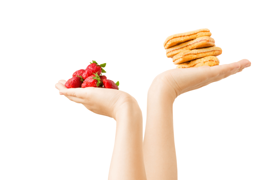 strawberries vs cookies