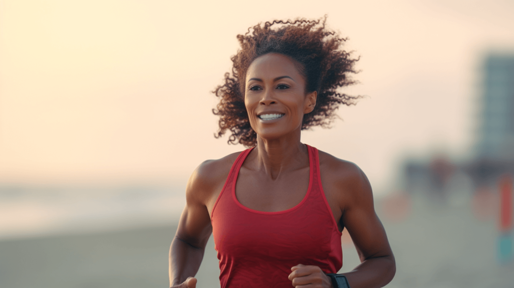 african-american woman running 