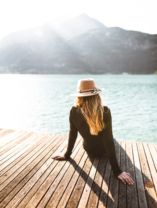 fashion folk woman portrait in the nature