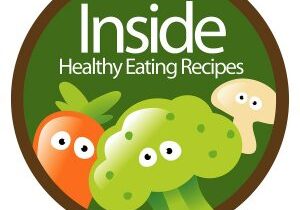 Healthy Eating Sticker with carrot, broccoli, and mushroom