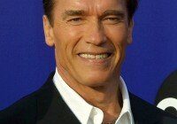 LOS ANGELES - MAY 19:  Arnold Schwarzenegger arriving at the World Stunt Awards 2002 at Barker Hanger on May 19, 2002 in Santa Monica, CA