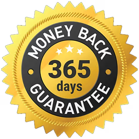 365-day money-back guarantee